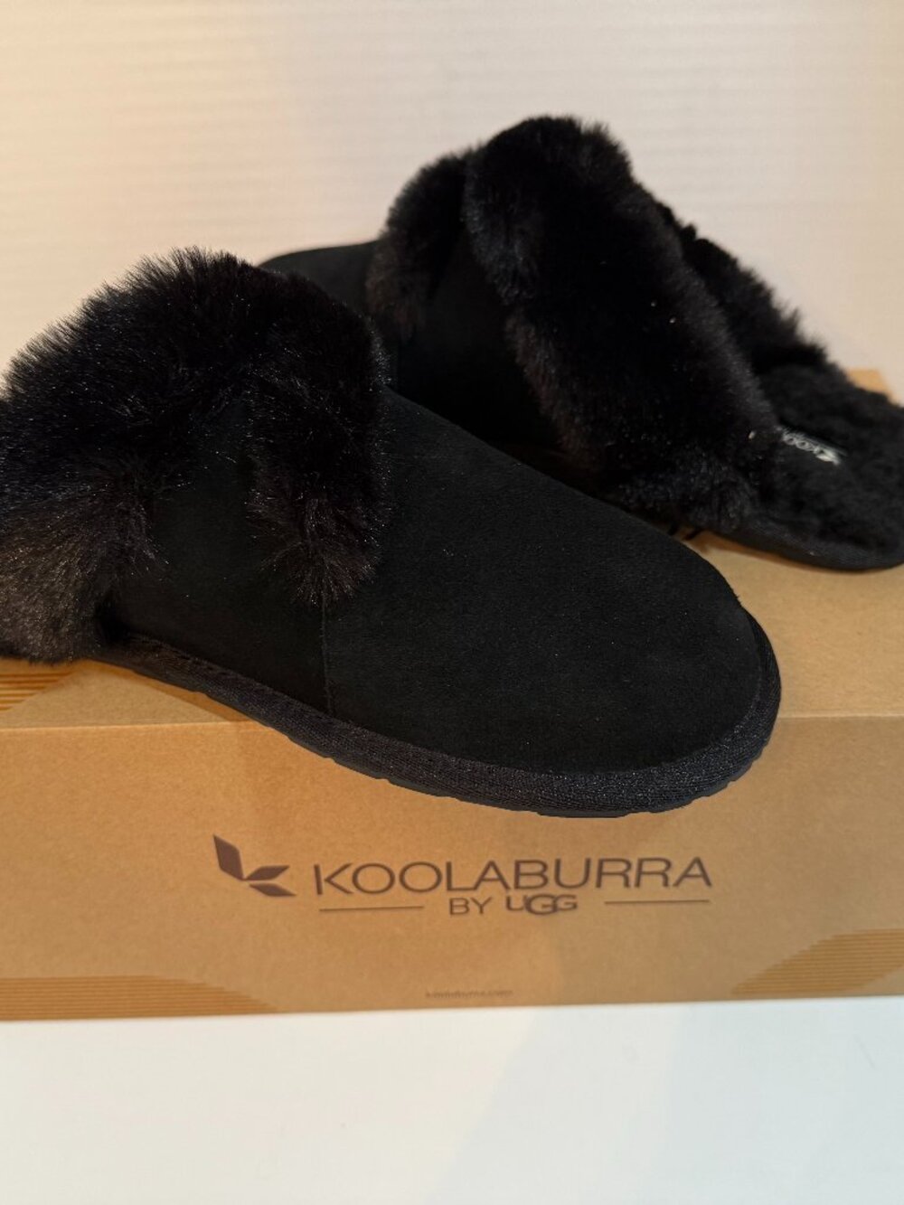 Koolaburra by UGG Milo Slide Slippers Black Women’s Size 8 NIB